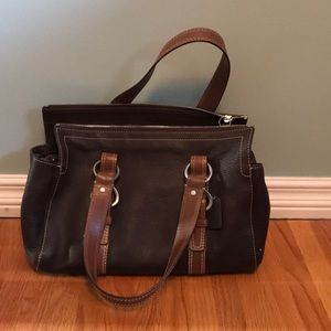 Authentic brown Coach purse